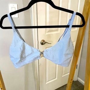 Aerie. Swimwear. Bikini top. Light blue.